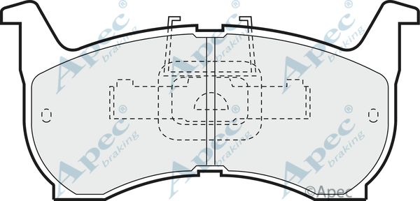 APEC BRAKING Piduriklotsi komplekt,ketaspidur PAD418